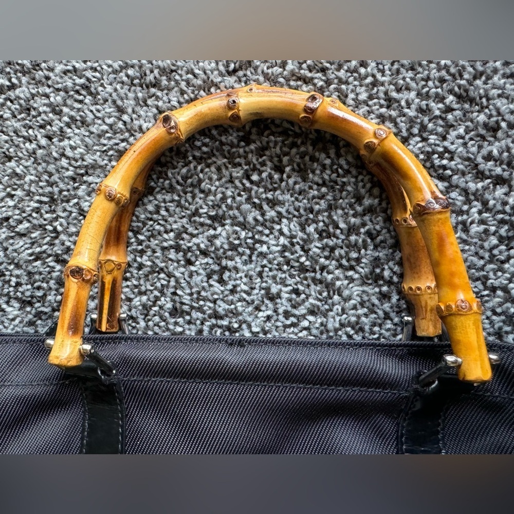 Gucci vintage nylon bamboo tote - Picture 15 of 15